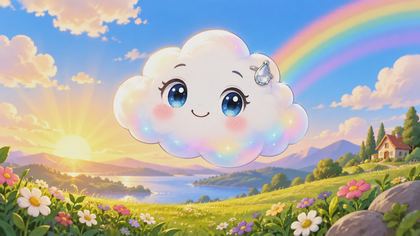 Little Cloud's Color Walk 繪本封面