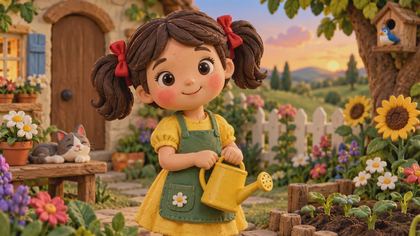 Mia and the Little Seed 繪本封面