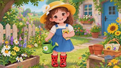 Mia's Little Garden 繪本封面
