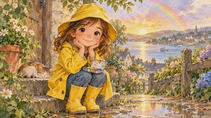 Mia's Rainbow Garden 繪本封面