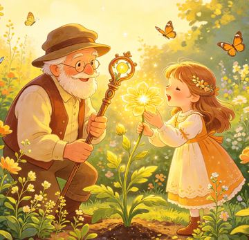 The Old Gardener and the Flowering Wand