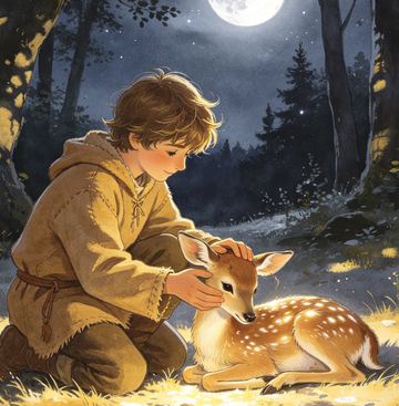 The Shepherd Boy and the Moonlight Deer
