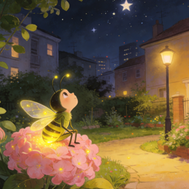 月光下嘅小花園：螢火蟲同星星仔嘅約定